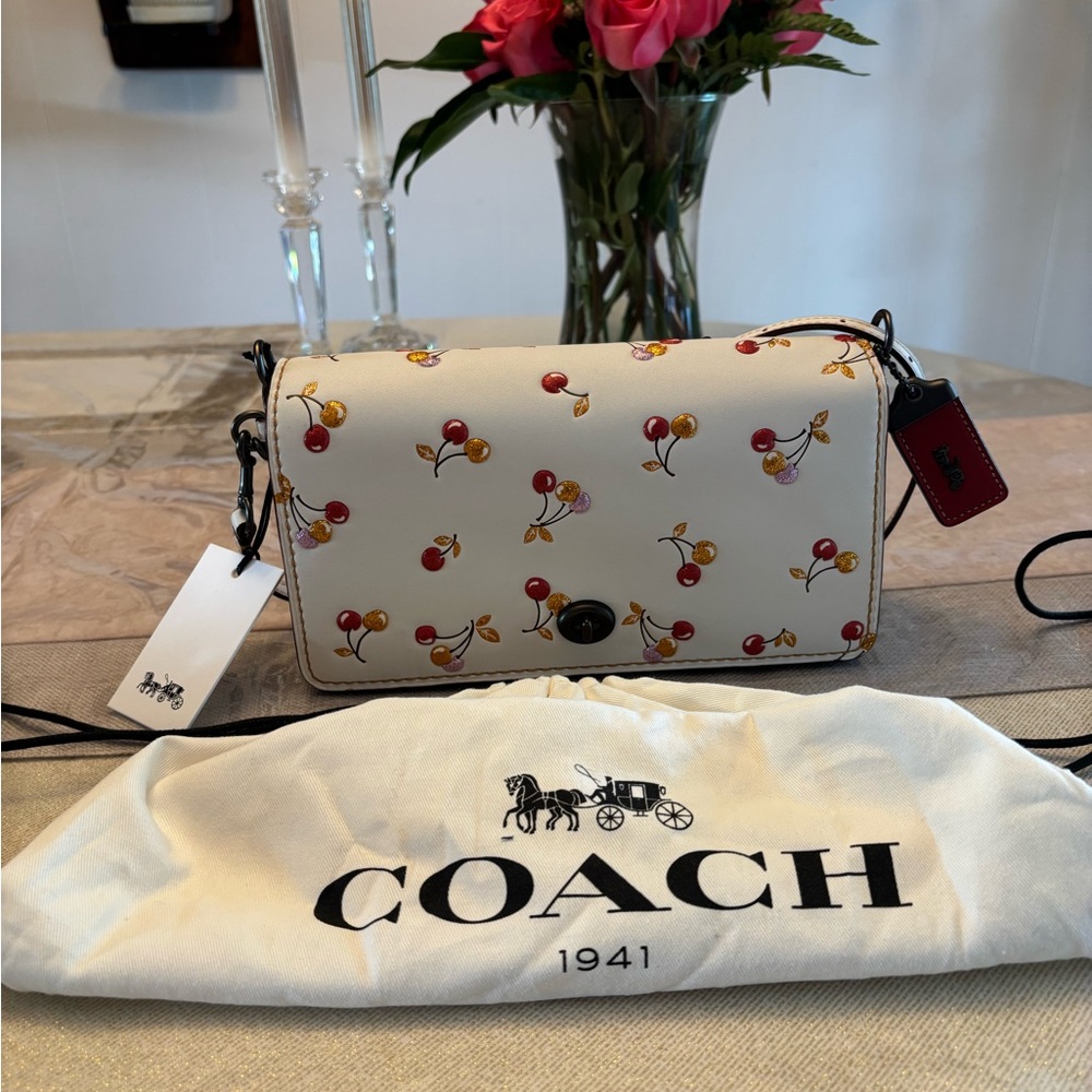 Coach dinki cherrie print.
